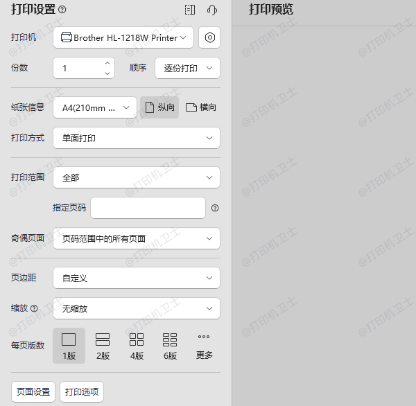打印预览