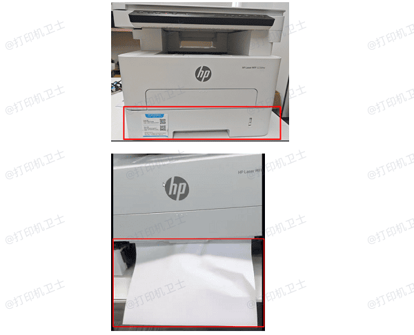 检查进纸口和纸盒 检查进纸口和纸盒