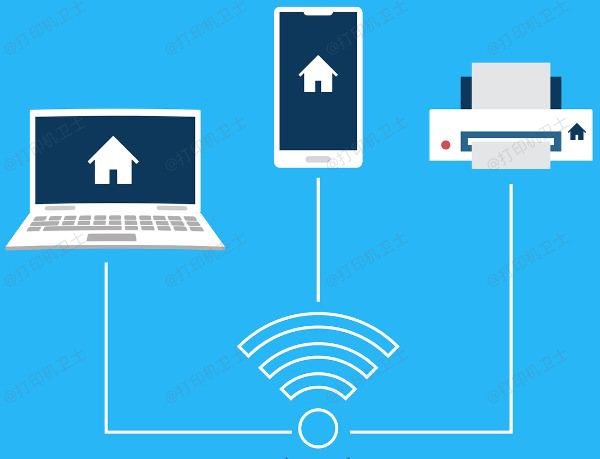 确保电脑与打印机连接同一个WiFi 确保电脑与打印机连接同一个WiFi