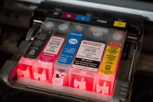 使用了不兼容或非原装墨盒