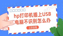 hp打印机插上USB电脑不识别怎么办 电脑不识别打印机解决方法