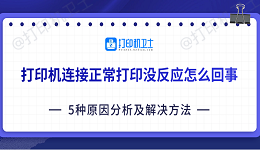 打印机连接正常打印没反应怎么回事 5种原因分析及解决方法