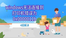 windows无法连接到打印机错误为0x0000011b 4招解决